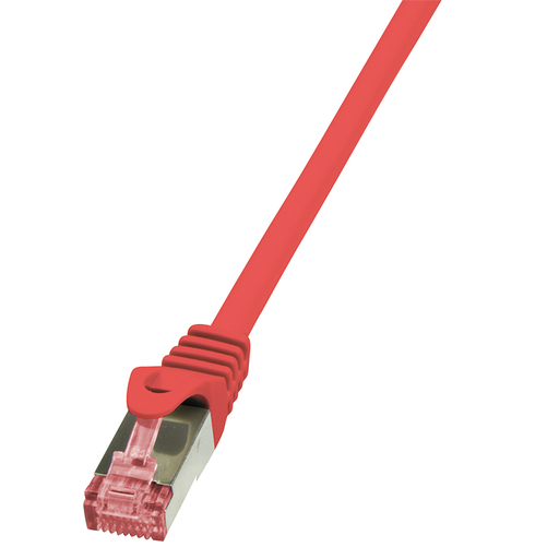 [3055813000] LogiLink 3m Cat.6 S/FTP - 3 m - Cat6 - S/FTP (S-STP) - RJ-45 - RJ-45 - Red