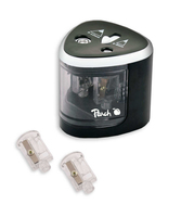 [6278691000] Peach PO102 - Electric pencil sharpener - Black - White - 1.2 cm - 6 mm - Battery - AA