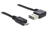 [2927679000] Delock 1m USB 2.0 A - micro-B m/m - 1 m - USB A - Micro-USB B - USB 2.0 - Male/Male - Black