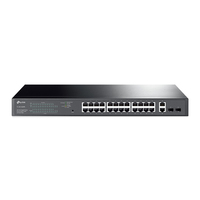 [9630144000] TP-LINK 28-Port Gigabit Easy Smart Switch with 24-Port PoE+ - Managed - L2 - Gigabit Ethernet (10/100/1000) - Power over Ethernet (PoE) - Rack mounting - 1U