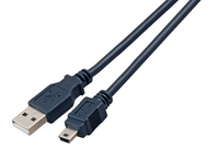 EFB Elektronik USB2.0 Anschlusskabel A-Mini B 5polig St.-St. 1.0m schwarz - 1 m - 5-pole
