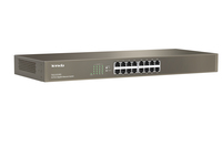 [2663603000] Tenda TEG1016G - Unmanaged - Gigabit Ethernet (10/100/1000) - Vollduplex - Rack-Einbau - 1U