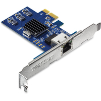 [7425936000] TRENDnet TEG-25GECTX - Eingebaut - Kabelgebunden - PCI Express - Ethernet - 2500 Mbit/s - Blau - Silber