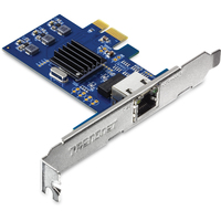 TRENDnet TEG-25GECTX - Eingebaut - Kabelgebunden - PCI Express - Ethernet - 2500 Mbit/s - Blau - Silber