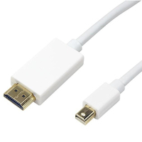 Techly Mini-DisplayPort (Thunderbolt) Anschlusskabel auf HDMI™, St.-St., weiß, 2m