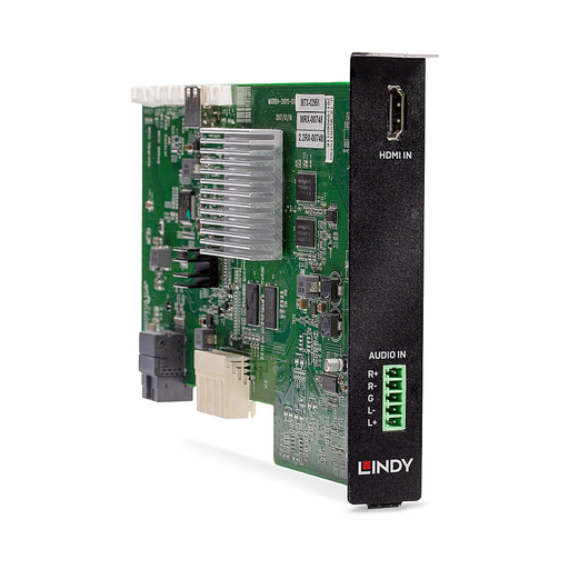 [8717341000] Lindy 38351 - HDMI 2.0 - Black - 18 Gbit/s - 3840 x 2160 pixels - 3840 x 2160 pixels - 23.3 mm