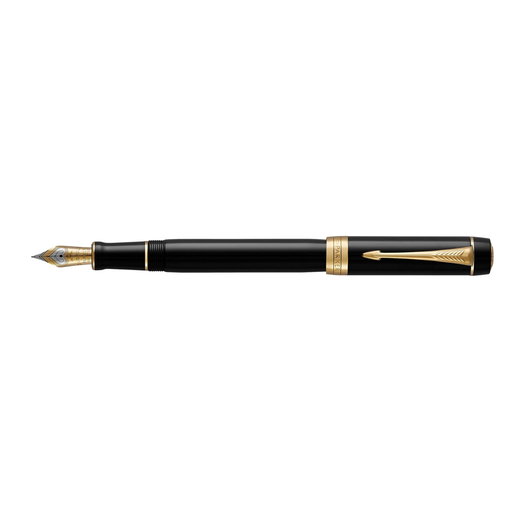 Parker Duofold - Black - Blue - Precious resin - Resin - Gold/Rhodium - Medium