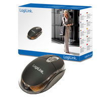 LogiLink Mouse optical USB Mini with LED - Optical - USB Type-A - 800 DPI - Black
