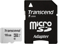 [6222369001] Transcend microSDHC 300S 16GB - 16 GB - MicroSDHC - Klasse 10 - NAND - 95 MB/s - 10 MB/s