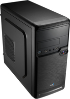 AEROCOOL ADVANCED TECHNOLOGIES Aerocool QS-182 - Mini Tower - PC - Black - micro ATX - Mini-ITX - Steel - Home/Office