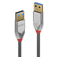 [6393455000] Lindy 36626 1m USB A USB A Männlich Männlich Grau USB Kabel