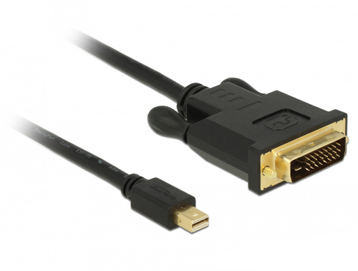 [5886933000] Delock 83988 - 1 m - Mini DisplayPort - DVI-D - Male - Male - Gold