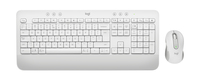 Logitech Signature MK650 Combo for Business - Full-size (100%) - Bluetooth - Membrane - QWERTZ - White - Mouse included