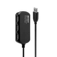 [1237493000] Lindy USB 2.0 Aktiv-Verlängerungs-Hub Pro - Kabel