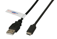 [6346445000] EFB Elektronik K5258SW.2 - 2 m - USB A - USB C - USB 2.0 - 480 Mbit/s - Black