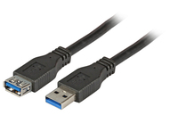 [6346447000] EFB Elektronik USB3.0 Verlängerungskabel A-A, St.-Bu., 1,0m, schwarz, Premium