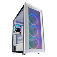 [11939395000] LC-Power Gaming 802W - Midi Tower - PC - Weiß - ATX - micro ATX - Mini-ITX - Metall - Kunststoff - Gehärtetes Glas - Multi
