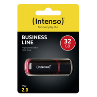[3304922000] Intenso 32GB USB2.0 - 32 GB - USB Type-A - 2.0 - 28 MB/s - Cap - Black - Red
