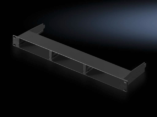 Rittal 7030088 - Mounting bar - Black - Plastic - 1U - 48.3 cm (19") - 482.6 mm