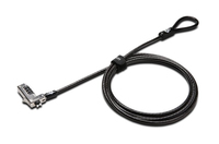Kensington Slim NanoSaver® Combination Laptop Lock - 1.8 m - Kensington - Key - Black