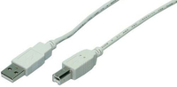 [1754638000] LogiLink 1.8m USB 2.0 - 1.8 m - USB A - USB B - USB 2.0 - Male/Male - Grey