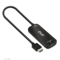 [14516765000] Club 3D HDMI + Micro USB to USB Type-C 4K120Hz or 8K30Hz M/F Active Adapter - 1 m - HDMI + USB - USB Type-C - Male - Female - Straight