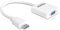 [2276111000] Delock 65346 - VGA (D-Sub) - HDMI Typ A (Standard) - Männlich - Weiblich - 1920 x 1080 Pixel - Weiß