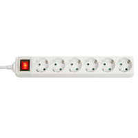 [5327413000] Lindy 73103 - 6 AC outlet(s) - Indoor - Type F - White - 3500 W - -4 - 40 °C