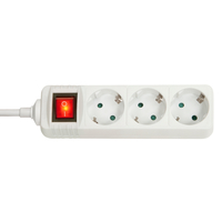 Lindy 73101 - 3 AC outlet(s) - Indoor - Type F - White - 3500 W - -4 - 40 °C