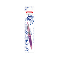 Herlitz my.pen - Lila - Pink - Blau - Clip-on retractable ballpoint pen - Beidhändig - 1 Stück(e) - Sichtverpackung