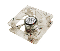 [1452354000] LogiLink PC case fan - Ventilator - 8 cm - 32,6 dB - Transparent
