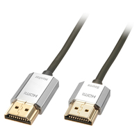 [4558965000] Lindy CROMO Slim HDMI High Speed A/A Cable - 4.5m - 4.5 m - HDMI Type A (Standard) - HDMI Type A (Standard) - 3D - Black - Gold - Silver