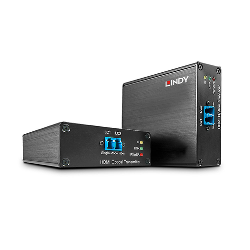 Lindy 38063 - AV transmitter & receiver - 3000 m - Black