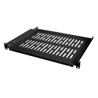 [5975710000] LogiLink SF1C45B - Rack shelf - Black - Steel - 10 kg - 1U - 48.3 cm (19")