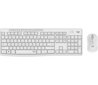 [9058590000] Logitech MK295 Silent Wireless Combo - Full-size (100%) - USB - QWERTZ - White - Mouse included