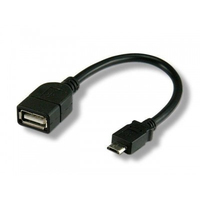 Techly ICOC-UOTG-194 - 0.2 m - USB A - Micro-USB B - USB 2.0 - 480 Mbit/s - Black