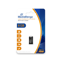 [3650051000] MEDIARANGE MR920 - 8 GB - USB Typ-A - 2.0 - 15 MB/s - Ohne Deckel - Schwarz