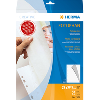 [2752142000] HERMA Photo cardboard 230x297 mm white 25 sheets - 230 x 297 mm - White - Paper - Portrait - 1 pc(s)