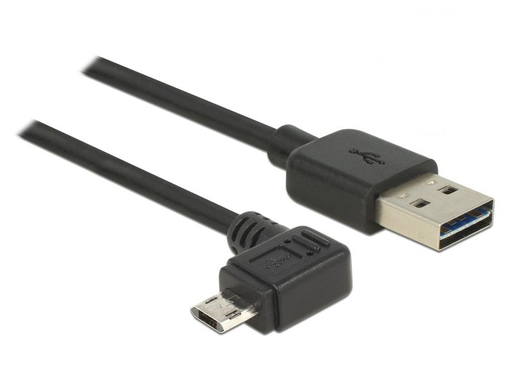 [5071941000] Delock 83853 - 2 m - USB A - Micro-USB B - USB 2.0 - Männlich/Männlich - Schwarz