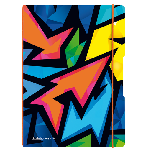 Herlitz Neon Art - Muster - Mehrfarbig - A4 - 80 Blätter - 80 g/m² - Kariertes Papier