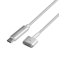 [8419510000] LogiLink USB-C zu Apple MagSafe 2 Ladekabel - silber - 1,8 m - USB C - MagSafe 2 - Silber