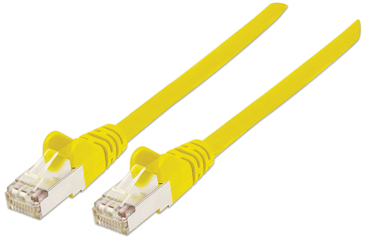 [5200861000] Intellinet Premium Netzwerkkabel - Cat6a - S/FTP - 100% Kupfer - Cat6a-zertifiziert - LS0H - RJ45-Stecker/RJ45-Stecker - 5,0 m - gelb - 5 m - Cat6a - S/FTP (S-STP) - RJ-45 - RJ-45 - Gelb