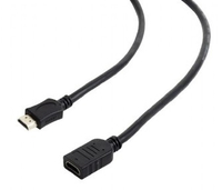 [4557115000] Gembird 1.8m HDMI - 1.8 m - HDMI Type A (Standard) - HDMI Type A (Standard) - 4096 x 2160 pixels - 3D - Black