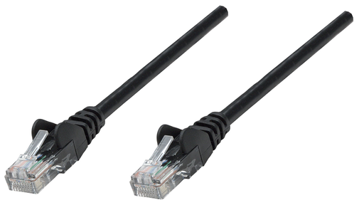 [5200722000] Intellinet Network Patch Cable - Cat6A - 20m - Black - Copper - S/FTP - LSOH / LSZH - PVC - RJ45 - Gold Plated Contacts - Snagless - Booted - Polybag - 20 m - Cat6a - S/FTP (S-STP) - RJ-45 - RJ-45 - Black
