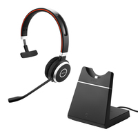 [13823921000] Jabra Evolve 65 SE - UC Mono with Charging Stand - Wired & Wireless - Calls/Music - 20 - 20000 Hz - 282.1 g - Headset - Black