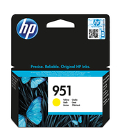[3135267000] HP 951 Yellow Officejet Ink Cartridge - Original - Pigment-based ink - Yellow - Officejet Pro 251dw - Officejet Pro 276dw - Officejet Pro 8100 ePrinter - Officejet Pro 8600 e-AiO,... - 1 pc(s) - Inkjet printing