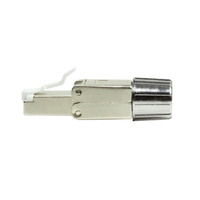 LogiLink MP0080 - CAT.8.1 feldkonfektionierbarer RJ45 Stecker - RJ45 - Grau - Edelstahl - 22/24 - 8,5 mm