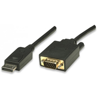 [6357929000] Techly DisplayPort auf VGA Konverterkabel, schwarz, 1,8 m
