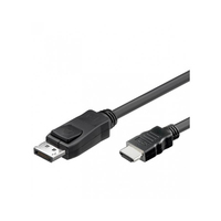 [6357926000] Techly Konverter DisplayPort 1.2 auf HDMI, Stecker/Stecker, schwarz, 2 m