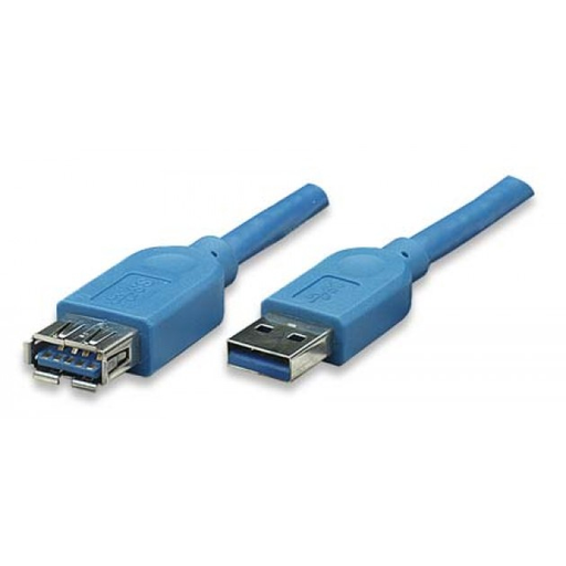 [6357946000] Techly ICOC-U3-AA-20-EX - 2 m - USB A - USB A - USB 3.2 Gen 1 (3.1 Gen 1) - 5000 Mbit/s - Blue